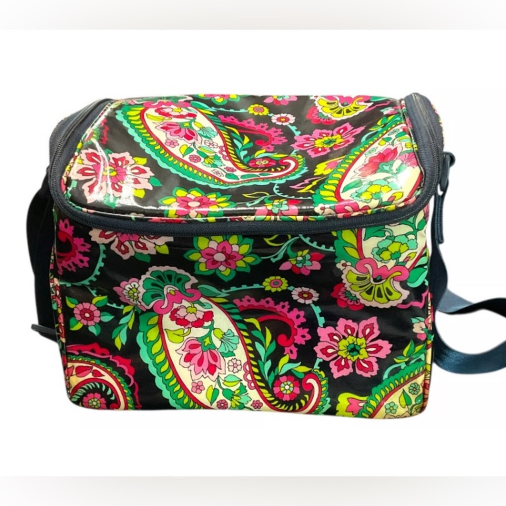 New Vera Bradley Insulated Cooler Floral Patterned Crossbody Bag